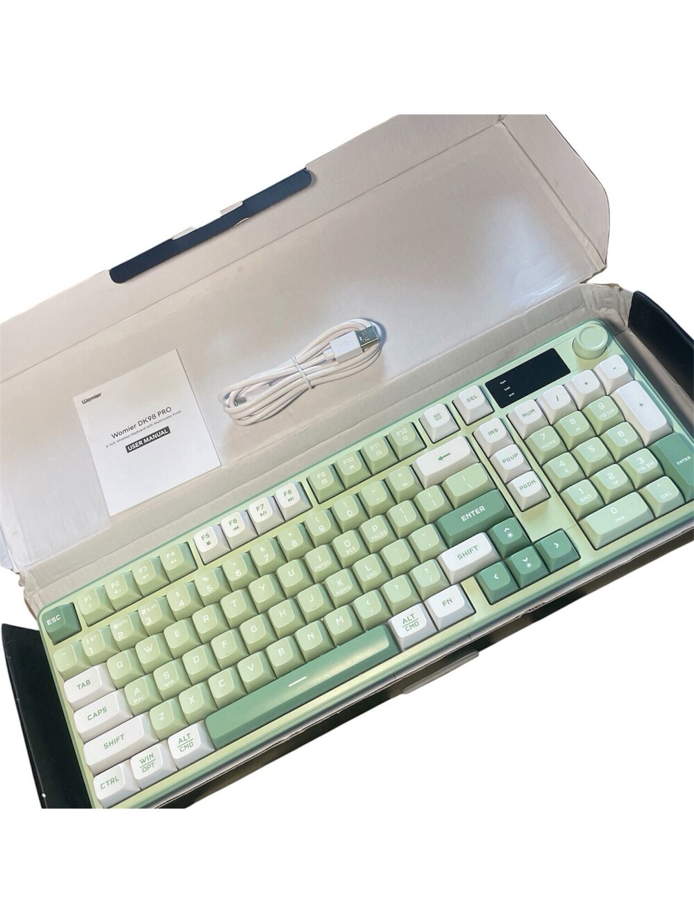 Womier DK98Pro 96% Wireless Tri-Mode RGB Smart Membrane Keyboard MultiMedia Knob